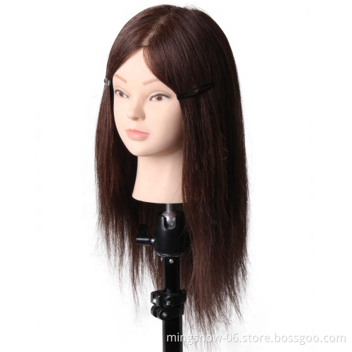 Training head mannequin human hair, wholesale foam head mannequin head